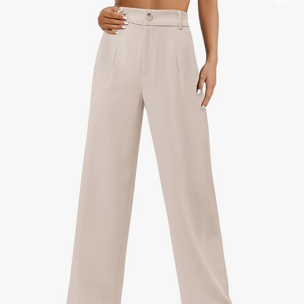 NWOT - Women’s Wide Leg Trousers - Beige - S